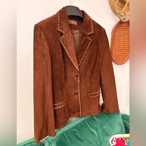 Danier 🤎 Suede western-styled Blazer